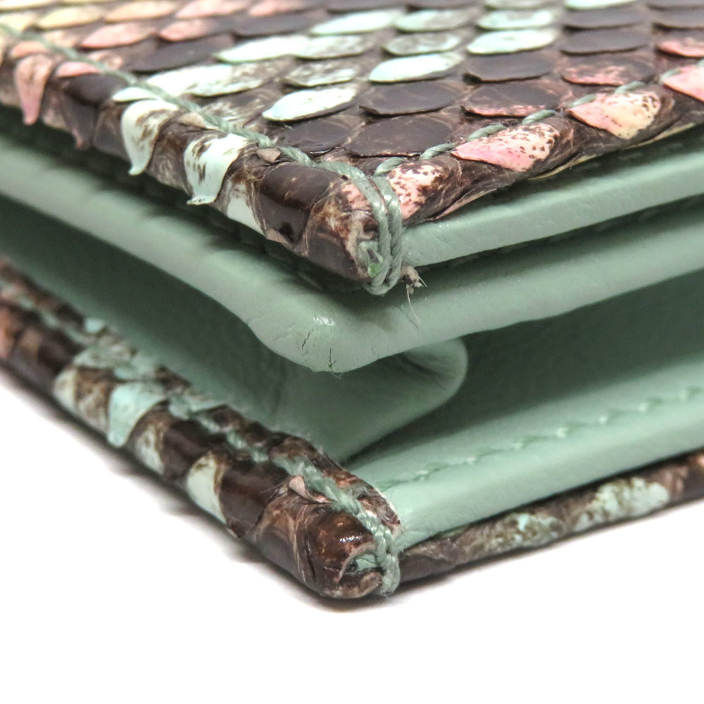 Gucci Multicolor Snakeskin Gg Python Mint Green W… - image 5